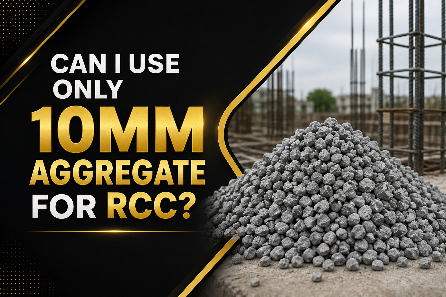 Can I Use Only 10mm Aggregate for RCC?