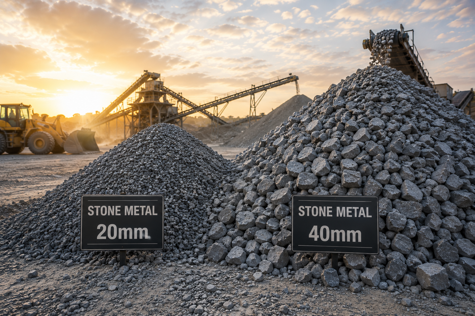 Stone metal (20mm & 40mm)